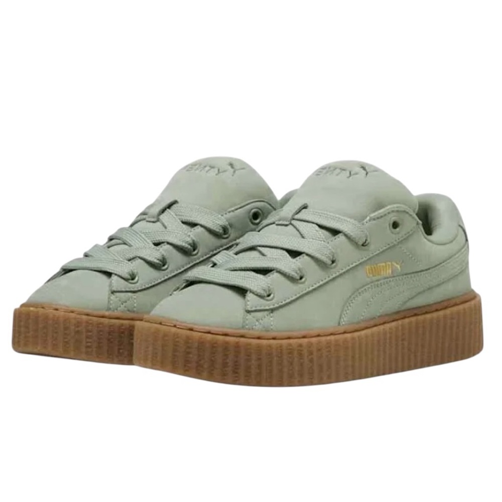FENTY x PUMA Creeper “Phatty” Sneakers, Green Fog Unisex Size 7 1/2 (US W) NWOT